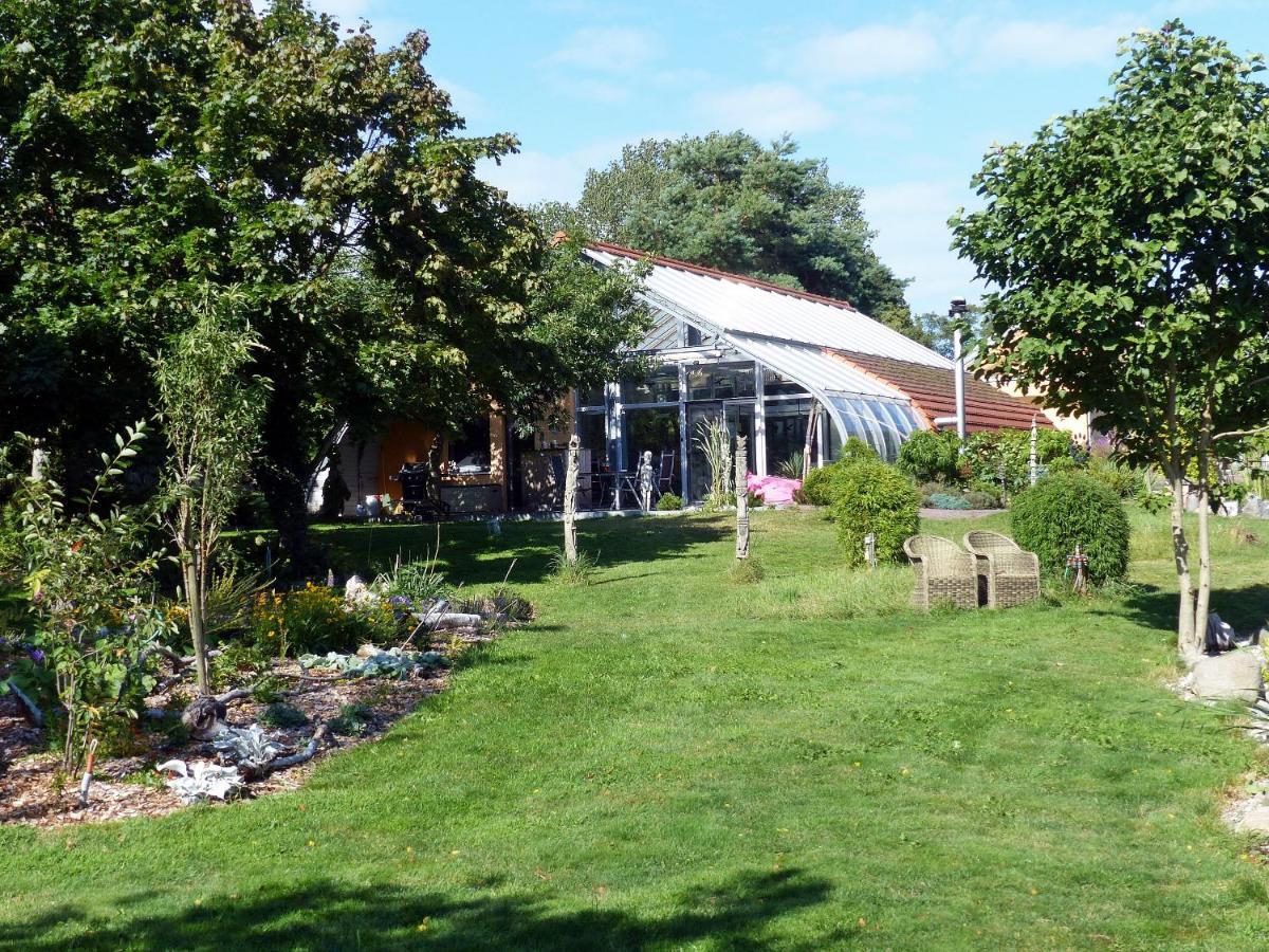 "Balmgarten" Im Naturpark Usedom, Bio Solarhaus Mit Grossem Garten Exterior foto